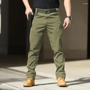 Pantalons pour hommes en plein air tactique tissu extensible ville services secrets fans militaires multi-poches vêtements de travail