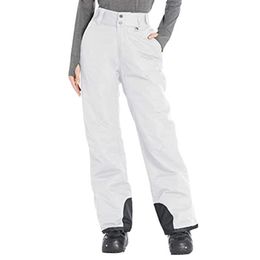 Pantalons pour hommes pantalons de ski imperméables en plein air polaire chaud unisexe isolé salopette de neige couleur unie poche pour femmes 2737