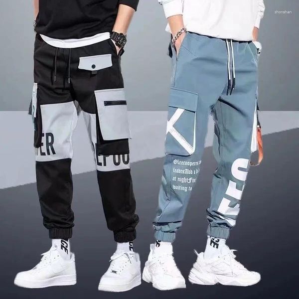 Pantalon pour hommes Sautporne de grande taille Fieds liés décontractés Version coréenne de la mode