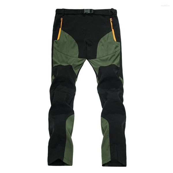 Pantalons pour hommes Salopette Hommes Color Block Séchage rapide Fermeture à glissière en plein air Trekking Pêche Pantalons longs Sports Fitness Survêtement