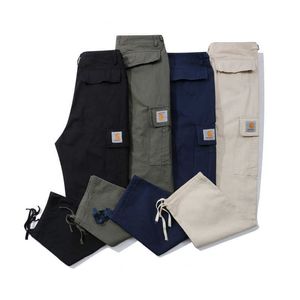 Pantalons pour hommes surdimensionnés Mens Carhart Designer Casual Loose Salopette Pantalon multi-fonctionnel Pantalon de survêtement de poche