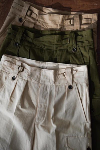 Pantalones para hombres P37 Twill Uniforme del ejército británico Estilo militar holgado