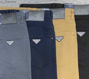 Pantalons pour hommes PAA Designer Pantalons de luxe pour hommes Pantalons d'affaires kaki Pantalons de marque de mode Leggings de couleur Noir jaune 4 couleurs 240308