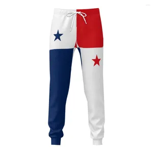 Pantalon pour hommes Panama Flag Pantalon de survêtement pour hommes avec poches Joggers pour hommes Sports Casual Sweat Cordon