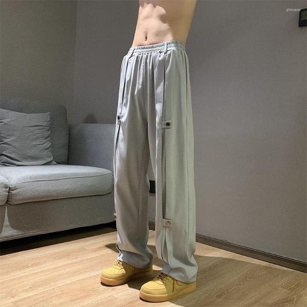 Pantalons pour hommes pantalons de survêtement de personnalité homme mode décontractée hommes droits japonais Streetwear hip-hop pantalon de nettoyage