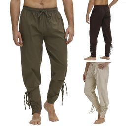 Pantalons pour hommes Pirate pour hommes Renaissance Médiévale Viking Cosplay Pantalon Costume Gothique Pour Hommes