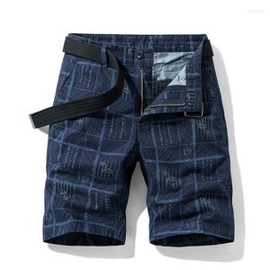 Pantalons pour hommes Plaid Casual Slim-Fit Workwear Shorts