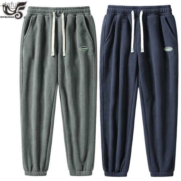 Pantalons pour hommes Plus la taille S ~ 8XL Pantalons décontractés Femmes Hommes Fitness Sportswear Survêtement Polaire Pantalon de survêtement pour Streetwear Gymnases Joggers Pantalon L230520