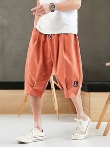 Pantalons pour hommes grande taille été Harem hommes courts joggeurs Style chinois longueur de mollet décontracté Baggy pantalons pour hommes 8XL 230808