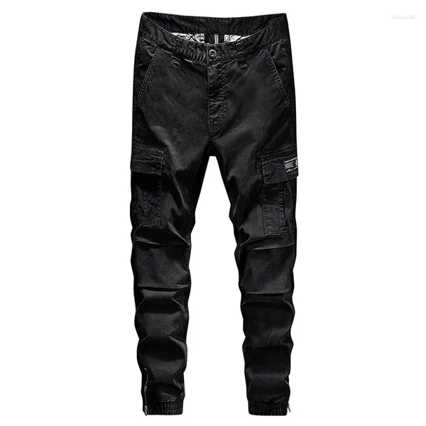 Pantalons pour hommes Poche Vêtements pour hommes Imperméable Multiple Cargo Élastique Militaire Pantalon Mâle En Plein Air Joggers Pantalon Plus Taille Tactique Homme