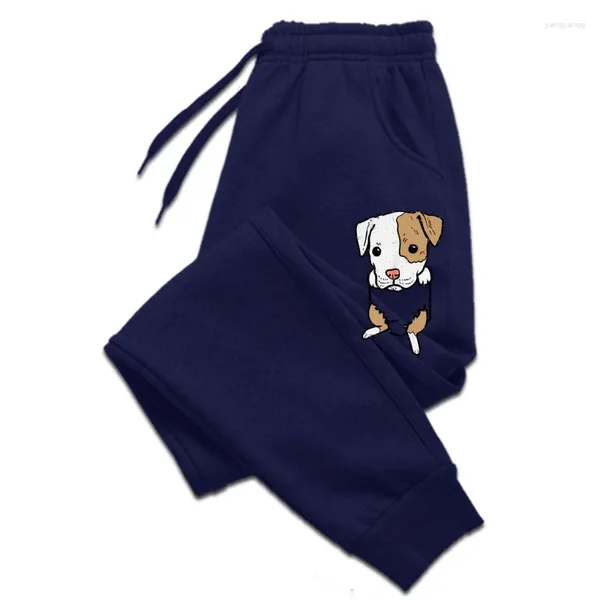 Pantalon masculin Pocket chiot pitbull pieds mignons pitties amant de chien propriétaire cadeau pantalon de sueur spéciale coton coton pantalon décontracté