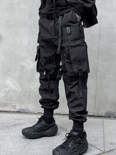 Pantalon Homme Punk Pilot Heavy Paratroopers Salopette Tactique Style Mécanique Soldats Vintage