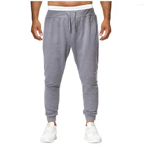 Pantalon pour hommes jogger pure jogger pantalon de survêtement masculin à cordon de poche