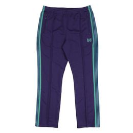 Herenbroek Purple Aghge Naalden Mannen 1: 1 Kwaliteit Geborduurde Butterfly Logo Dames Track Classic Stripe Broek