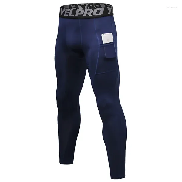 Pantalon pour hommes entraîne de compression à sec rapide