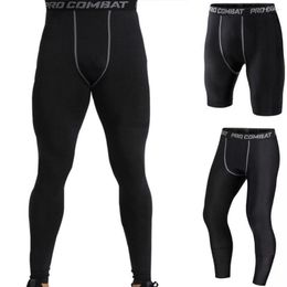 Pantaloni da uomo Quick Dry Uomo Fitness Compression Palestra Sport Leggings da corsa Collant