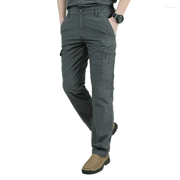 Pantalones para hombre, pantalones militares de secado rápido, estilo militar, impermeables, ligeros, transpirables, talla M-4XL, carga táctica para hombre