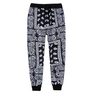 Herenbroek gewatteerd polyester bandana paisley pant jogger mannen dames joggingbroek tracksuit harajuku broek lente hiphop streetwear 221116