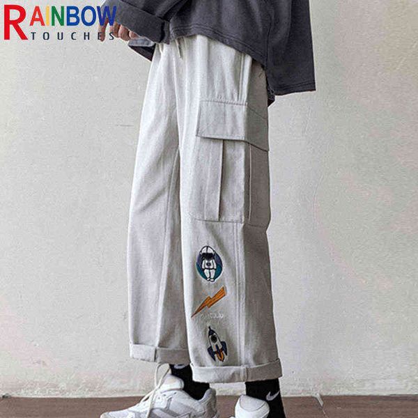 Pantalons pour hommes Rainbowtouches Fashion Classic New Brand Pantalons pour hommes High Street Pantalons Loose Straight Casual Style Cartoon Jambes larges T220909