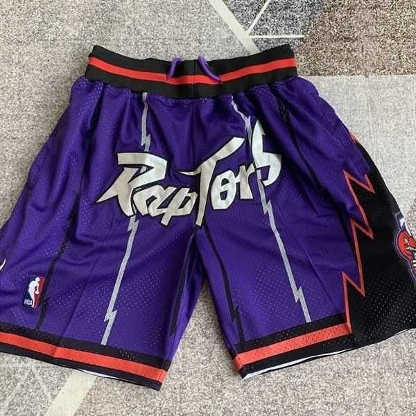 Pantalones de hombre Raptor Blanco Púrpura Casual Baloncesto Bordado Bolsillo Versión Deportes Pantalones cortos y Mujer B5YP