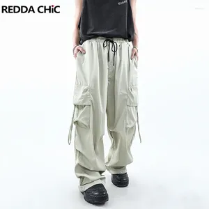 Pantalones para hombres Reddachic 90s retro grandes bolsas de carga