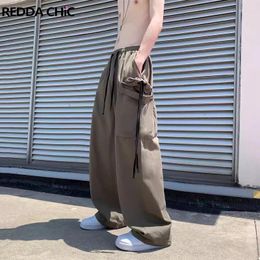 Pantalon masculin reddachic hiphop masculin cordon de fret de cargaison