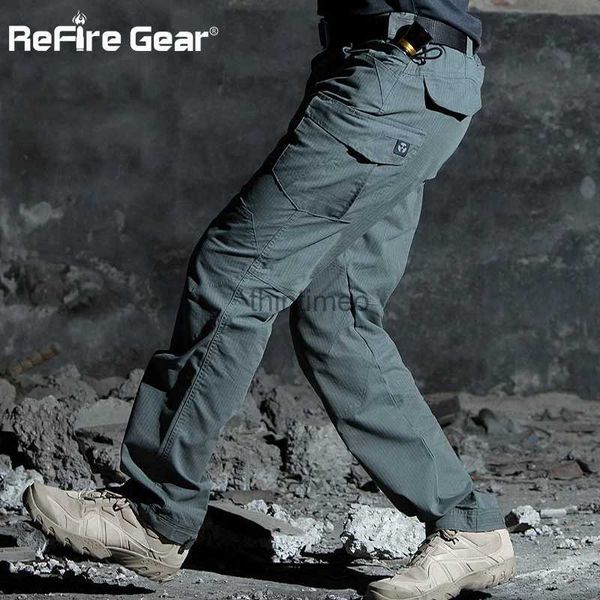 Men's Pants ReFire Gear M3 pantalon militaire tactique imperméable hommes SWAT spécial armée Combat Cargo pantalon multi poche Rip-stop coton pantalon YQ231214