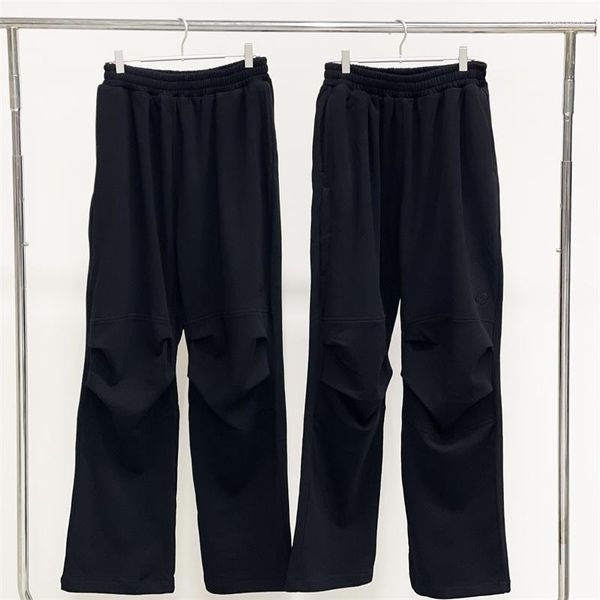 Pantalon homme rétro noir FAR.ARCHIVE hommes femmes 1:1 pantalons de survêtement en tissu lourd de haute qualité petite étiquette brodée pantalon plissé