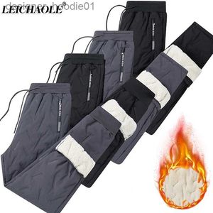 Pantalones para hombres S-7XL Pantalones de talla grande Hombres Pantalones de lana para hombres Invierno -30 grados Pantalones para exteriores a prueba de viento para hombres Pantalones gruesos y cálidos para nieve Hombres L231129