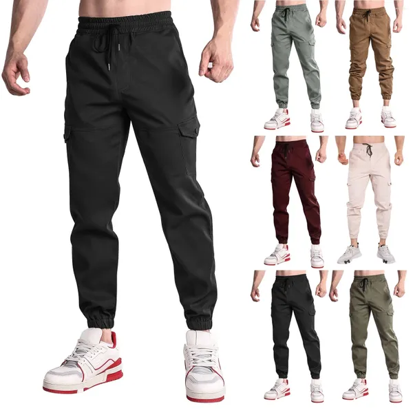 Pantalons pour hommes Sanitaires Vêtements de plein air Vêtements de travail à la mode Leggings Bleach pour hommes 10 Entraînement en mousse à mémoire Homme