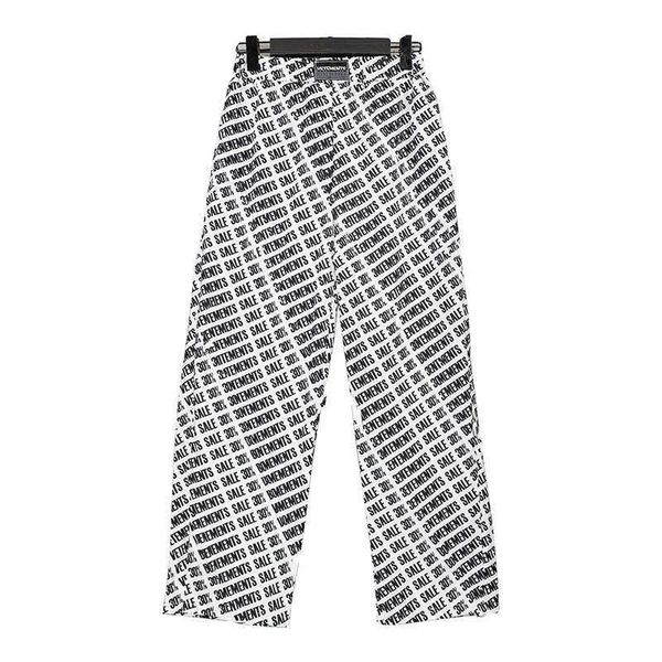 Pantalons pour hommes plein écran lettres imprimées rayures diagonales sports décontractés jambe large pantalon droit pour hommes et femmes T2302201