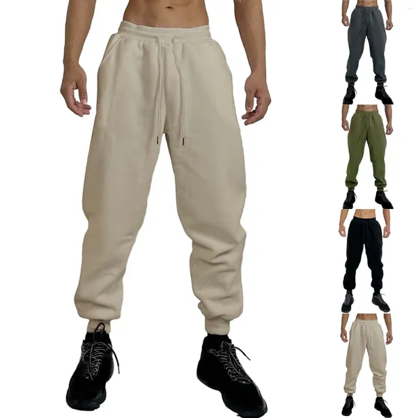 Pantalon Shaker pour homme, survêtement chaud avec cordon de serrage, jogging, haut confort, petite jambe, décontracté, bande H, popeline ample