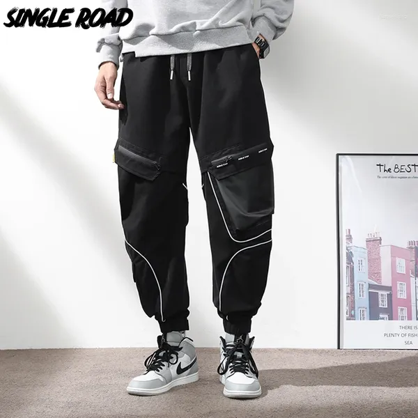 Pantalon pour hommes Single Mens Cargo Men 2024 Techwear Fashion Coton Pockets Hip Hop Joggeurs Baggy