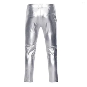 Pantalon pour hommes coupe slim pantalon élégant confortable tout-match mode pour discothèque fête danse événements décontracté