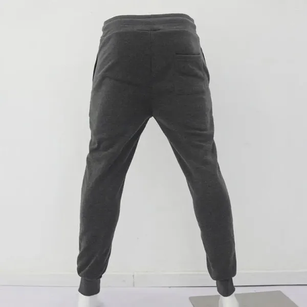 Pantalon pour hommes couleurs de couleur un pantalon de survêtement décontracté doux avec des poches élastiques à la taille respirante pour le confort