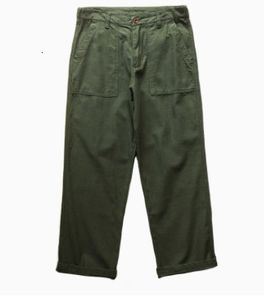Pantalon masculin couleur solide pantalon à patte droite masculine amekaji safari pantalon décontracté pantalon vintage hommes 230508