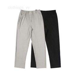 Herenbroek vaste kleur geplooid homme plisse broek mannen vrouwen joggers trekstringbroek.