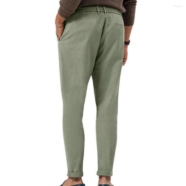 Pantalones para hombres Color sólido Fiel cómodo