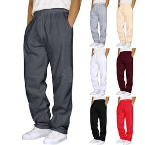 Pantalon masculin Couleur de couleur Pantalon de sport masculin Pantalon hip-hop décontracté couleur dentelle de travail en dentelle de poche