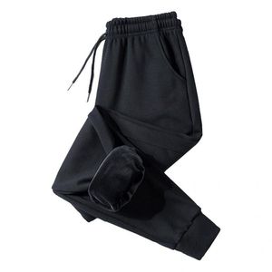 Pantalons pour hommes Couleur unie Streetwear Coldproof Style coréen Hommes thermiques pour le yoga