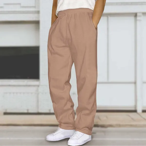 Pantalons pour hommes Couleur unie Pantalons de survêtement Hommes Hip Hop Casual Taille élastique Poches d'entraînement Sportswear Streetwear Survêtement