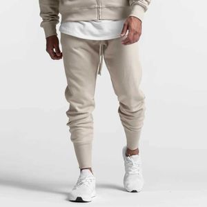 Pantalon masculin joggeurs solides pantalons de survêtement masculin pantalon mince décontracté pantalon coton pantalon de gym masculin bas
