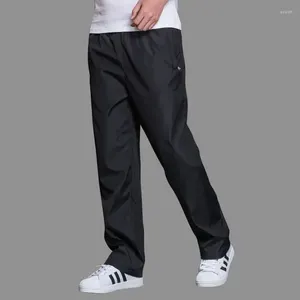 Pantalons pour hommes Sport Séchage rapide Été Pantalon de survêtement respirant Polyester Taille droite élastique Hommes Hommes