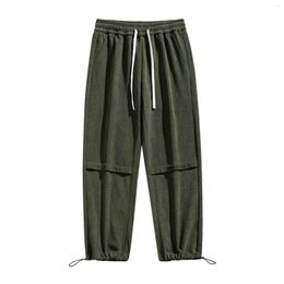 Männer Hosen Sport Cord Sanitär Sommer Herbst Cargo Männer Einfarbig Lose Fitting Trend Kleidung