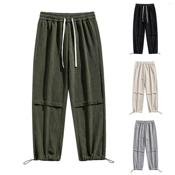 Pantalones de hombre Deportes Pana Sanitaria Verano Cómodo Casual Color sólido Suelto Fr para hombres Sarga