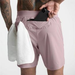 Pantalones para hombres Fitness deportivos rápidos shorts shorts ejercicio ejercicio seco rápido
