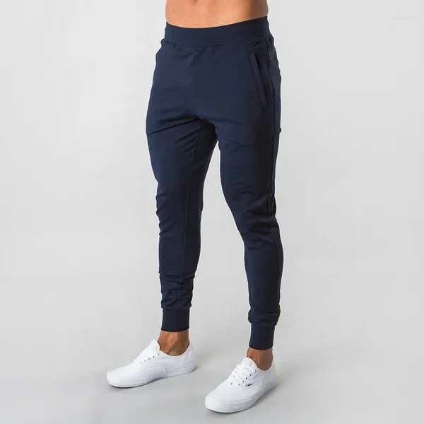 Pantalons pour hommes Sports Muscle Long Elastic Slim Fit Petit pied Fitness Entraînement Courir Joggers Cargo