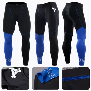 Pantalons pour hommes sport séchage rapide serré Yoga sueur entraînement basket-ball course Fitness Leggings