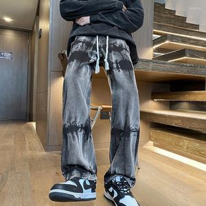 Pantalons pour hommes Printemps et Automne American Hip Hop Jeans Loose Straight Leg Fashion Brand Polyvalent High Street