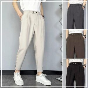 Pantalon masculin printemps et automne tendance de mode simple décontracté